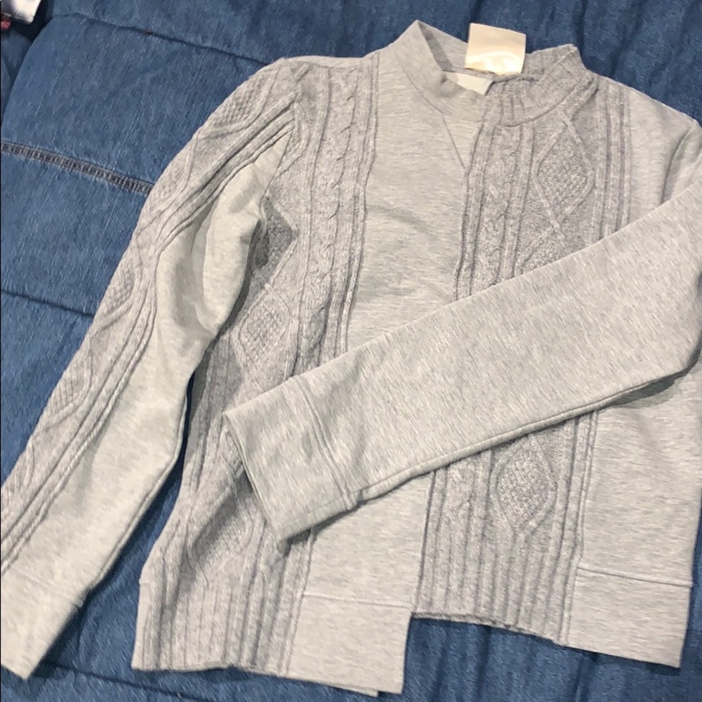 grey sweater